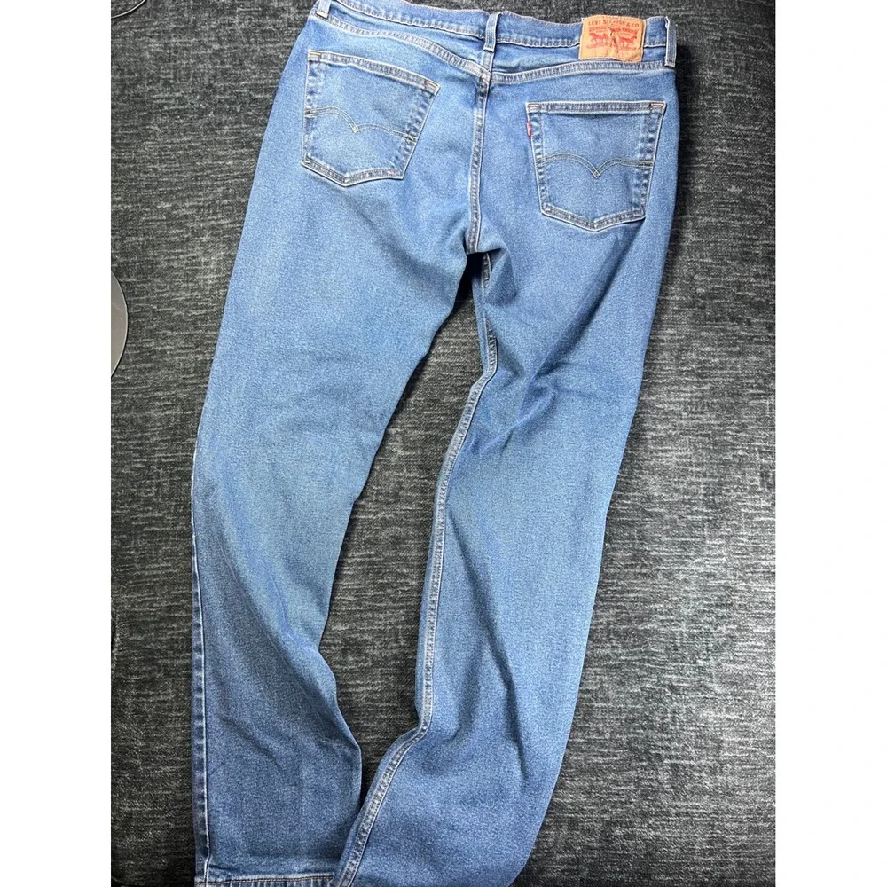 Levi's 511 Slim Fit Jeans Mens 36x34 Blue Medium Wash Denim Stretch 5-Pocket